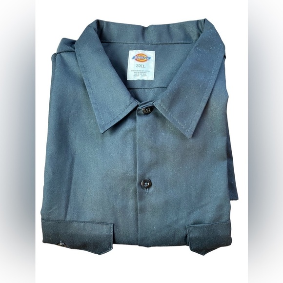 Dickies Black Long Sleeve Button-Down Shirt Men's size 3XL - Picture 3 of 9